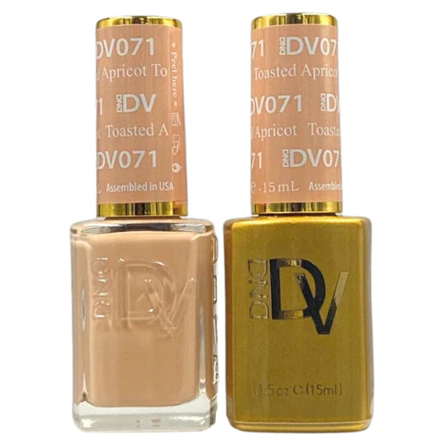 nail polish coral pink-DIVA Duo DV071 Toasted Apricot