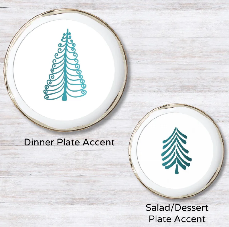 Metallic Teal 5.5 inches round (Salad Plate)