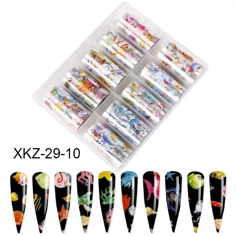 Nail art decoration dystopian-Transparent Sea Animals - XKZ29-10