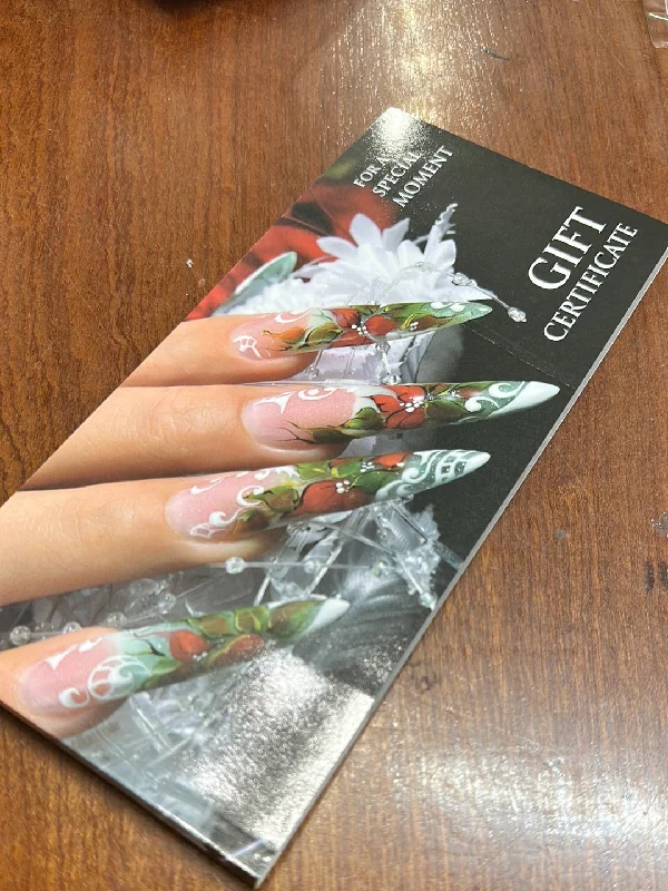 nail repair with nail repair protector-GC124 GIFT CERTIFICATE FOR A SPECIAL MOMENT