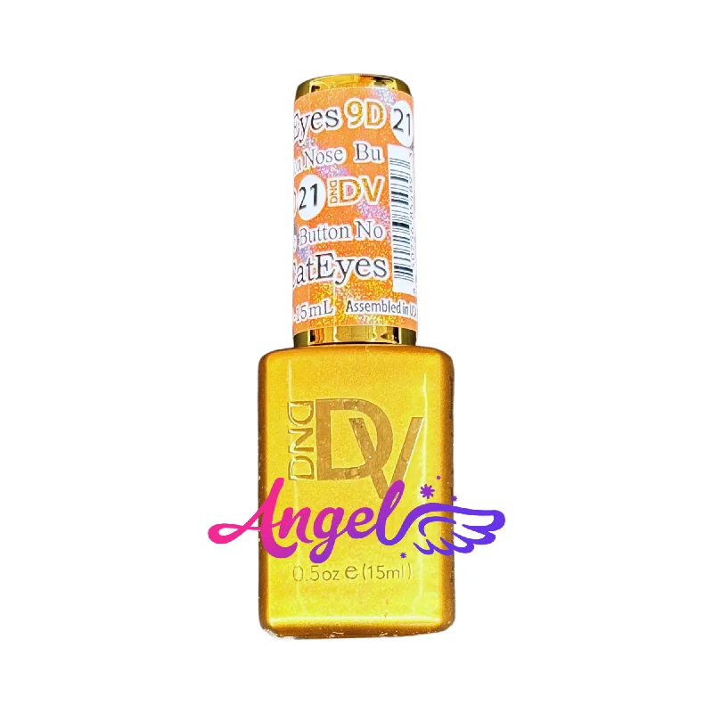 nail polish butter yellow-Diva 9D Cat Eyes #21 Button Nose