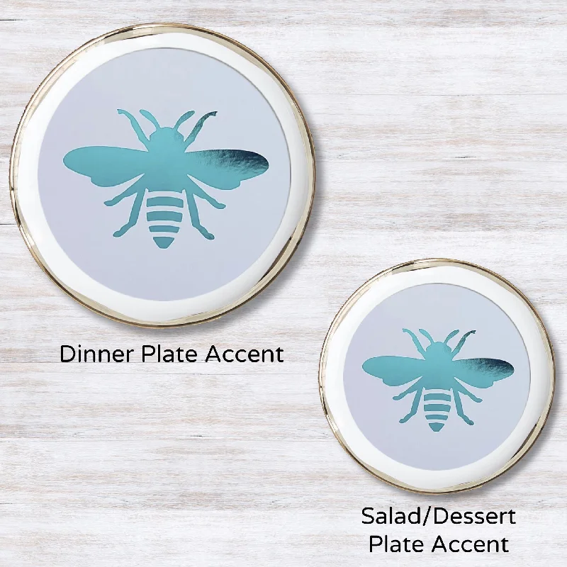 Metallic Teal 5.5 inches round (Salad Plate)