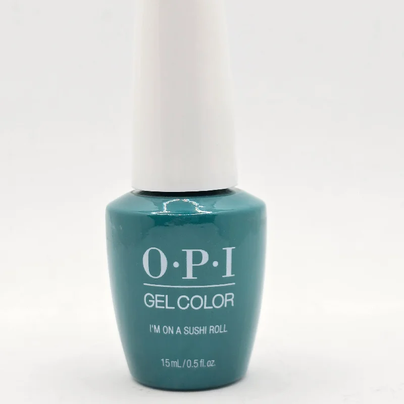 nail repair with nail repair soak-OPI GC T87 - GEL COLOR I'M ON A SUSHI ROLL