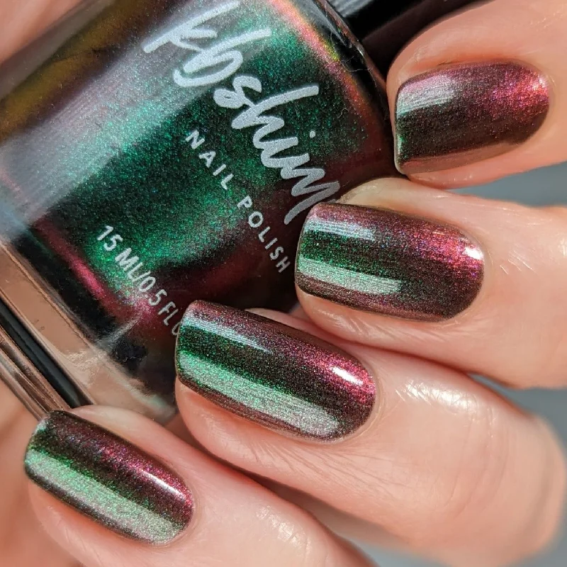 nail polish raspberry glow-KBShimmer - Mistletoe You So