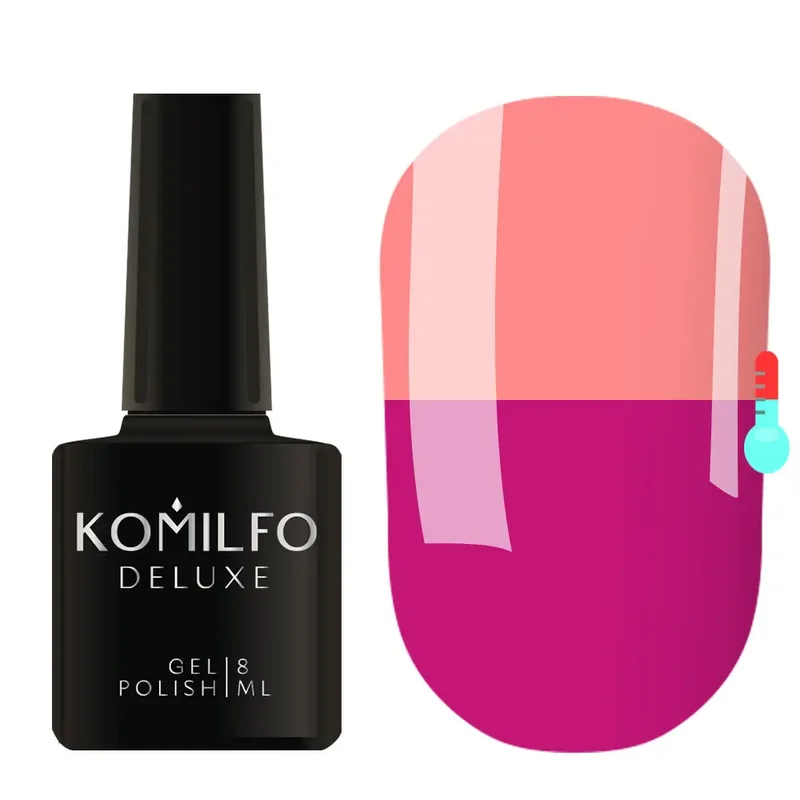 nail repair with cruelty-free items-Komilfo Gel Polish Deluxe Termo C013 8 ml