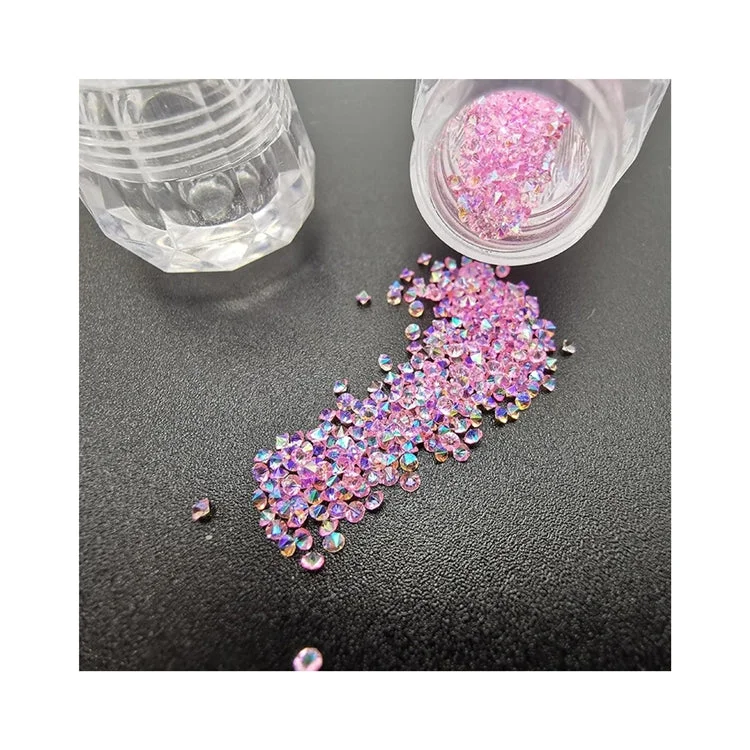 Nail rhinestone fresh concepts-Wholesale In A Box 3d Colourful Pointback Glass Diamond Crystal Rhinestone For Nail