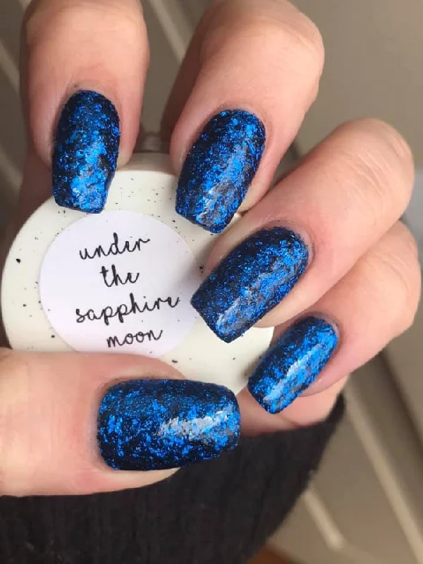 Nail art decoration castle-Under the Sapphire Moon