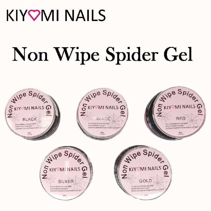 nail polish icicle drip-Kiyomi Nails Non-Wipe Spider Gel, 8ml