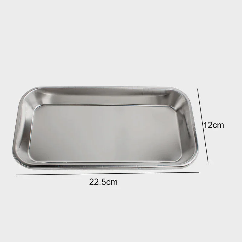 nail polish yogurt swirl-Stainless Steel Tray Silver 9"