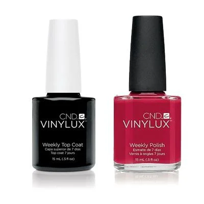 nail polish cumin tan-CND - Vinylux Topcoat & Rogue Red 0.5 oz - #143