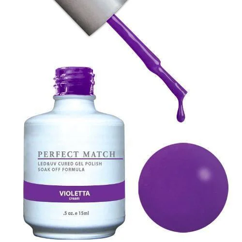 nail polish orange peel-Perfect Match Gel Duo PMS 102 VIOLETTA