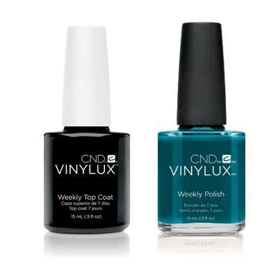 nail polish dough rise-CND - Vinylux Topcoat & Splash Of Teal 0.5 oz - #247