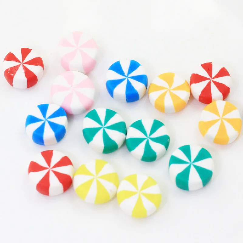 Nail rhinestone carpet glamour-Kawaii DIY Clay Craft Decoration Artificial Colorful Candy Sugar Food  Clay Flatback Cabochons