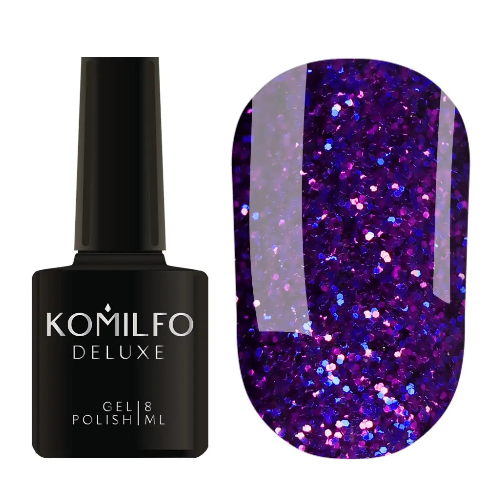 nail repair for nail repair permanent solution-Komilfo Gel Polish Stardust Glitter 005 8 ml