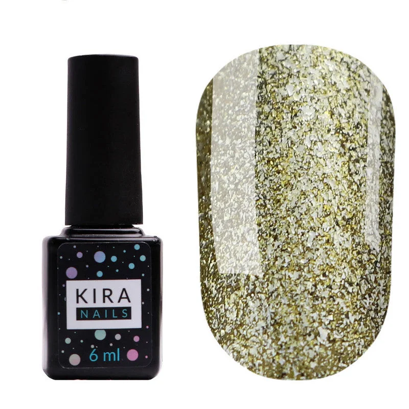 nail repair for nail smoothness-Kira Nails Gel Polish 24 Karat 004 6 ml