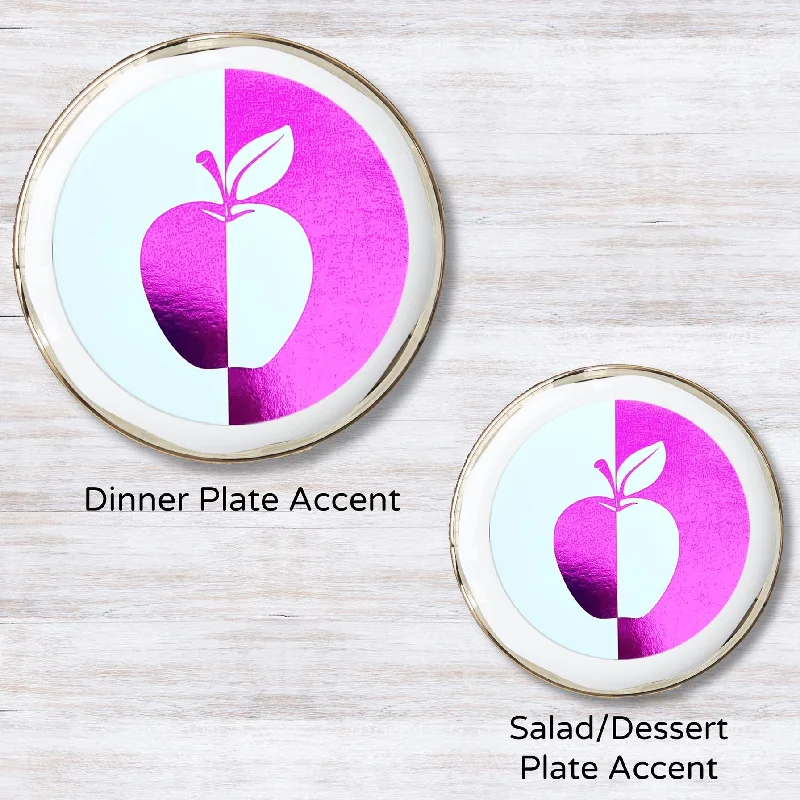 Metallic Fuchsia 5.5 inches round (Salad Plate)