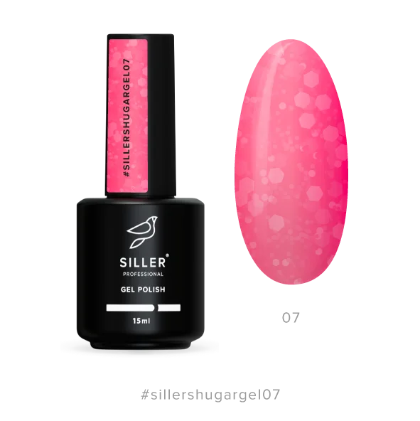 nail polish saddle leather-Gel polish Sugar №7 15 ml Siller