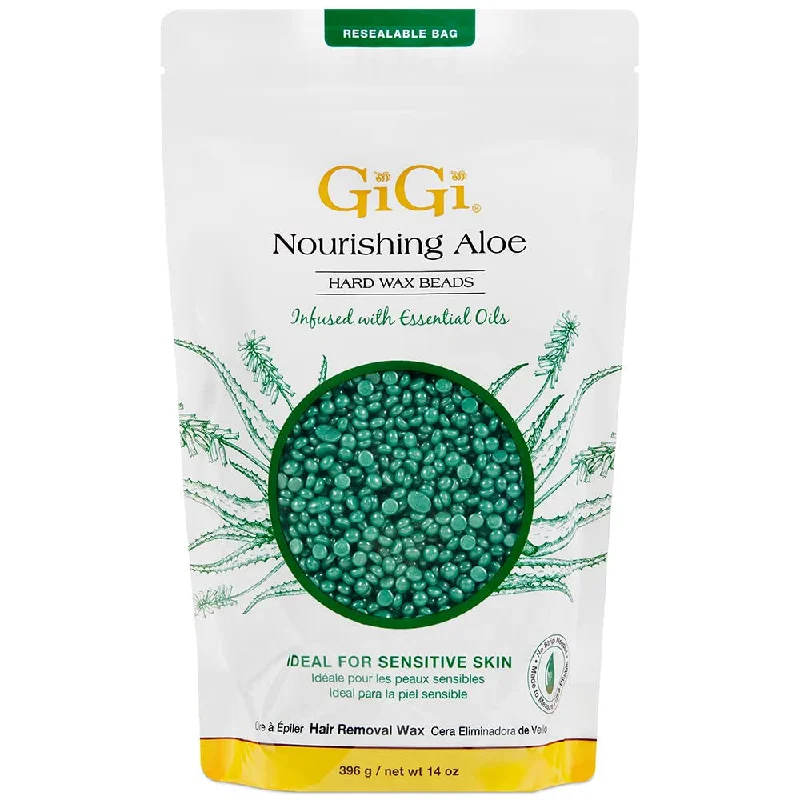 nail polish mint leaf-GiGi Nourishing Aloe Hard Wax Beads (14 oz)