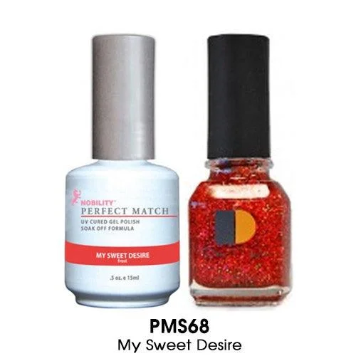 nail polish lighthouse white-Perfect Match Gel Duo PMS 068 MY SWEET DESIRE