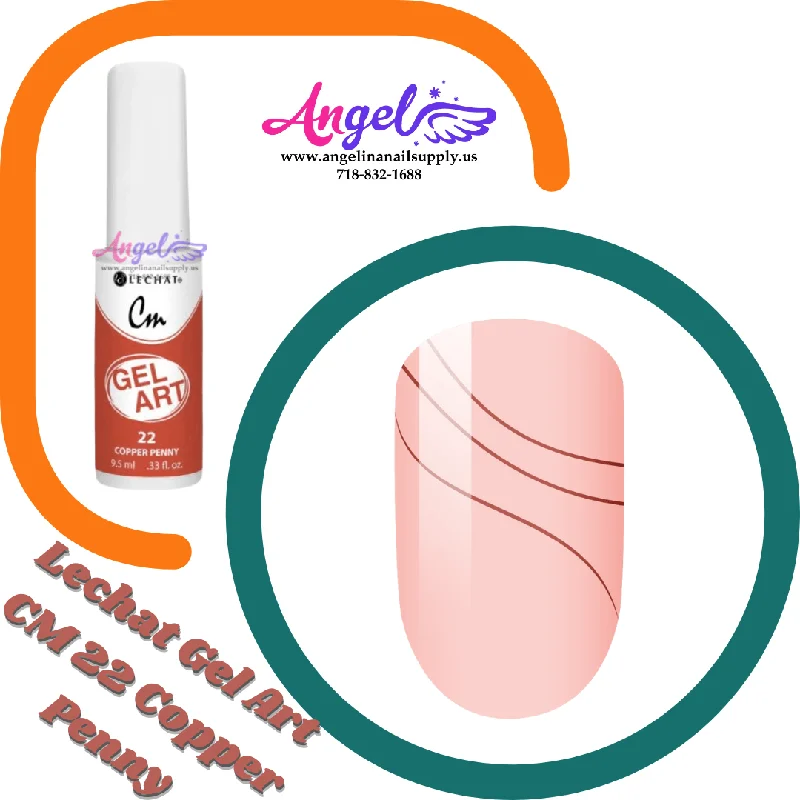 nail polish candy floss-Lechat Gel Art CM 22 Copper Penny