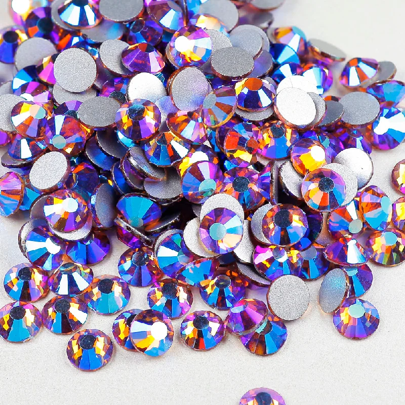 Nail rhinestone hidden gems-Lt.Amethyst AB Yantuo  Rhinestones Supplier  Loose Glass Strass  Flatback Non Hot Fix Nail Art Rhinestones