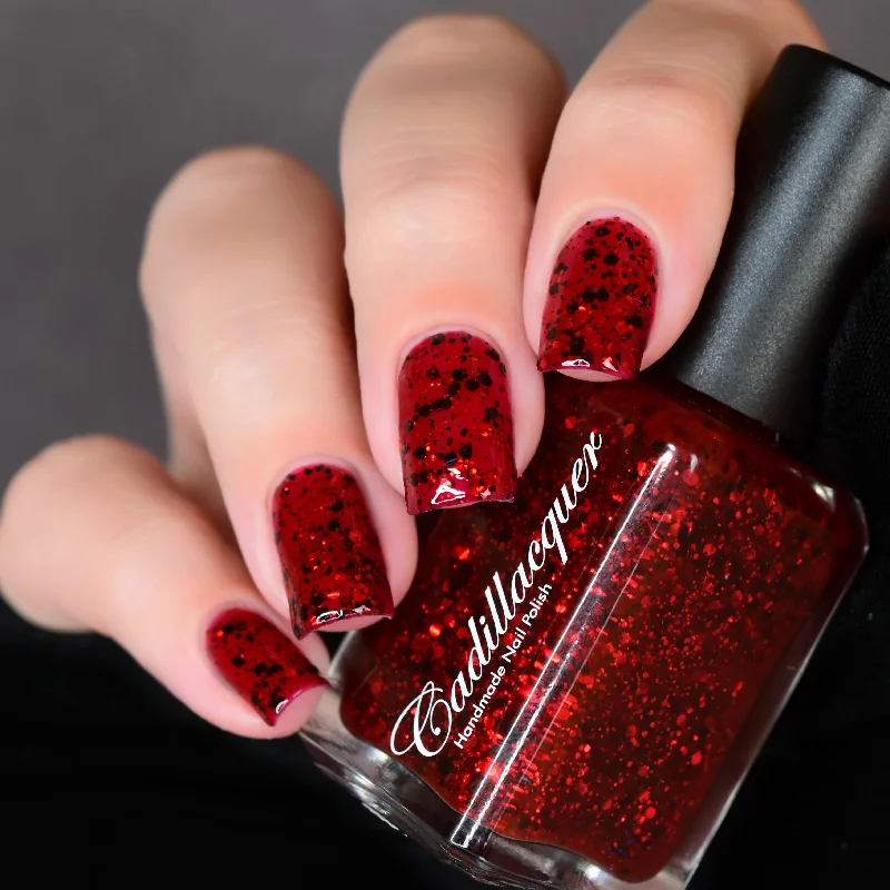 nail polish saloon gold-Cadillacquer - Halloween 2024 - Oh Yes, There Will Be Blood!