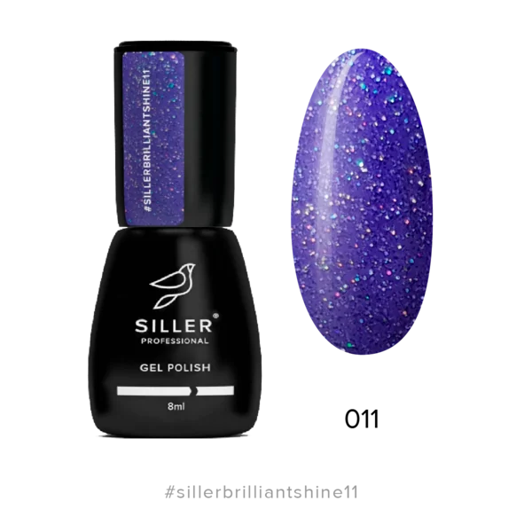 nail polish bagel cream-Gel Polish Brilliant Shine №11 8 ml Siller