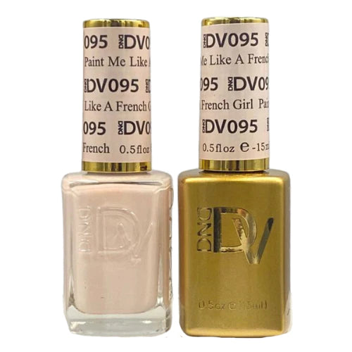 nail polish mango orange-DIVA Duo DV095 Paint Me Like A French Girl