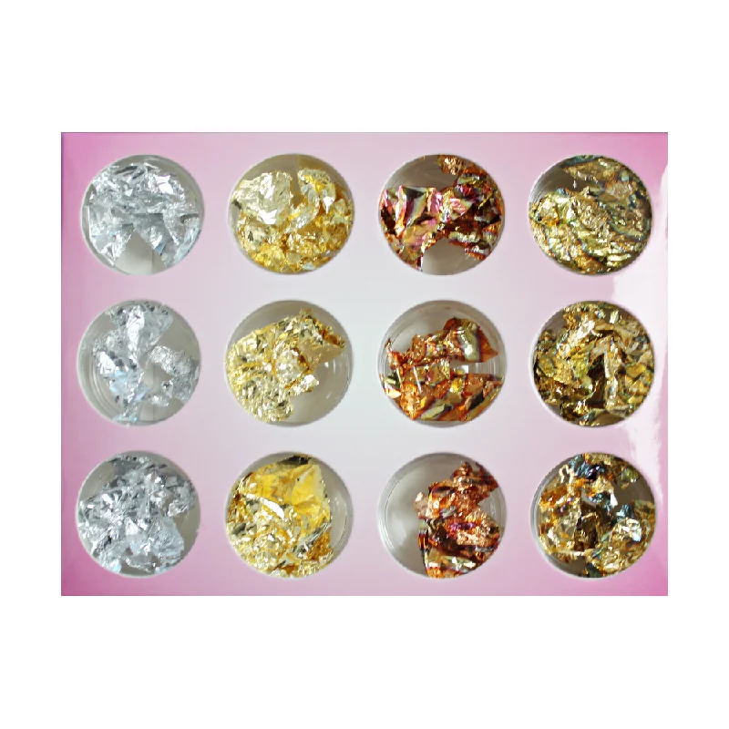 Nail art decoration astrology vibes-FOIL - ASSORTED - SILVER, GOLD, COPPER | BOX