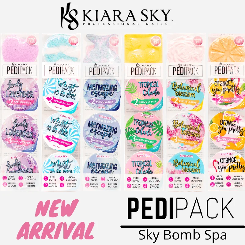 nail polish iron gray-Kiara Sky Bomb Spa | Pedi Packs 4 in 1