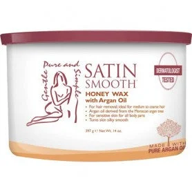 nail repair for nail repair journeys-814144 SATIN SMOOTH ORGANIC HONEY WAX with ARGAN OIL 14 oz