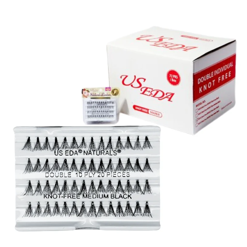 nail polish custard yellow-US EDA Double Lash 20-piece | Medium - Box/72 pans