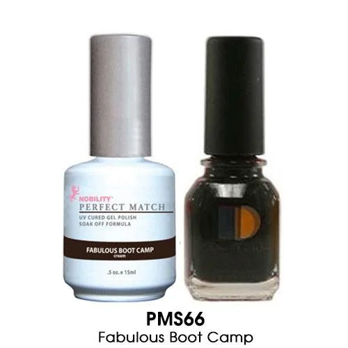 nail polish river green-Perfect Match Gel Duo PMS 066 FABULOUS BOOT CAMP