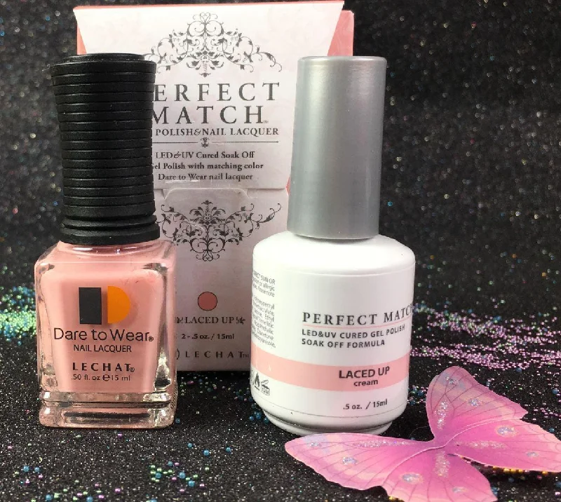 nail polish trail mix-Perfect Match Gel Duo PMS 212 LACED UP