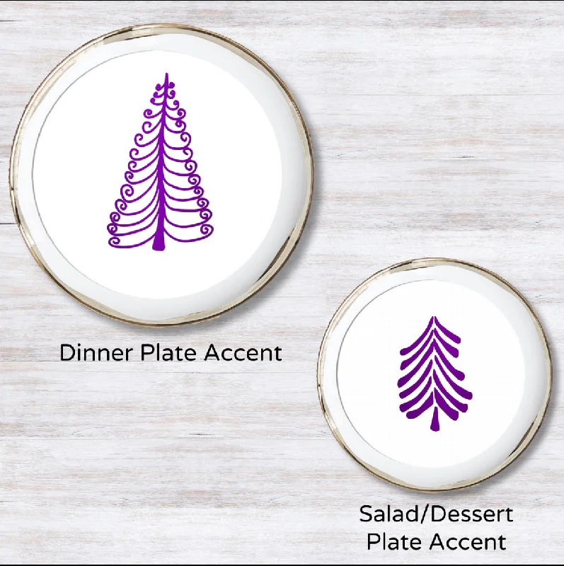 Metallic Purple 5.5 inches round (Salad Plate)