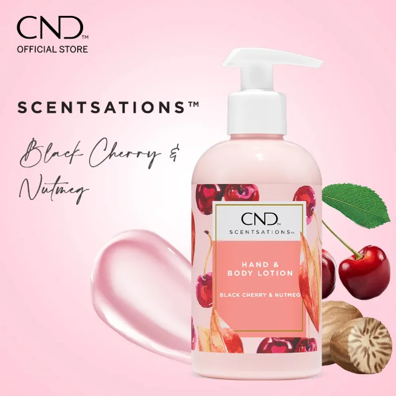 nail polish cola brown-CND Scentsations Lotion - Black Cherry & Nutmeg