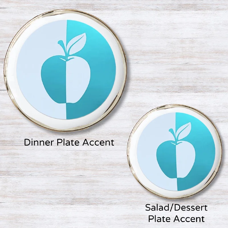 Metallic Teal 5.5 inches round (Salad Plate)