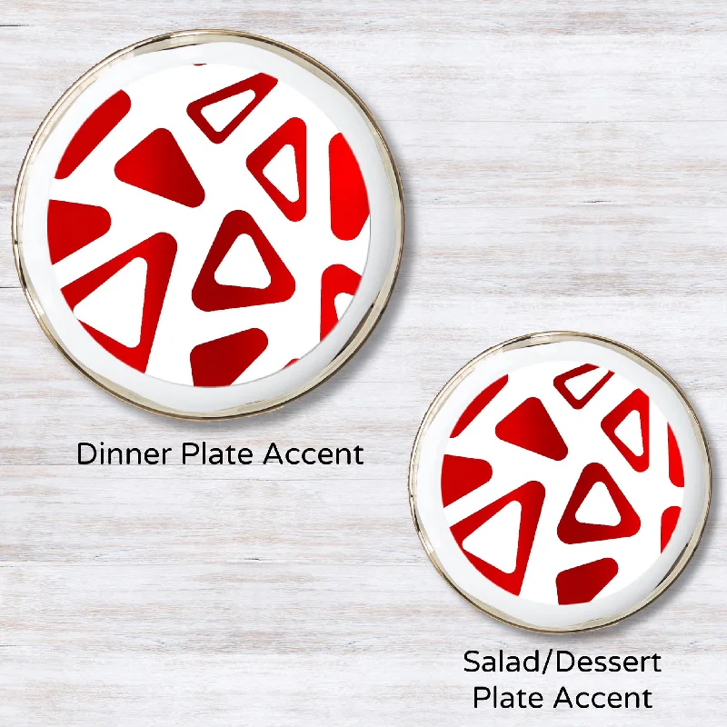 Metallic Red 5.5 inches round (Salad Plate)