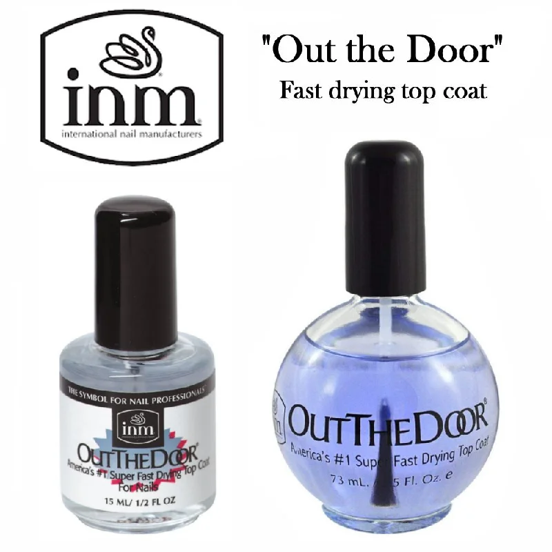 nail polish pho spice-INM "Out the Door" Fast Drying Top Coat