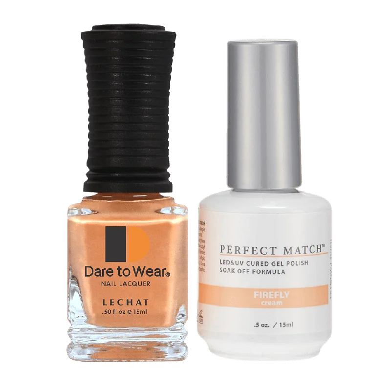 nail polish rice white-Perfect Match Gel Duo PMS 194 FIREFLY