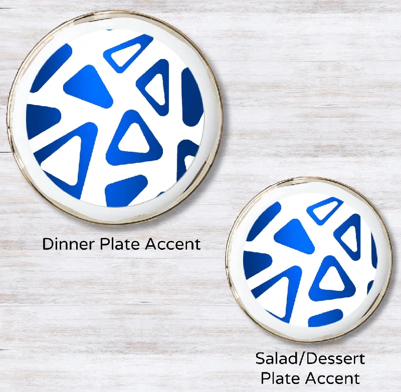 Metallic Royal Blue 5.5 inches round (Salad Plate)