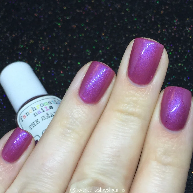 nail polish roasted豆-The Séance Nail Polish - mauve pink/purple jelly